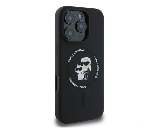 KARL LAGERFELD Silicone Karl&Choupette Heads do iPhone 16 Pro Max czarny KLHMP16XSCMKCRHK - 1278260 - zdjęcie 4